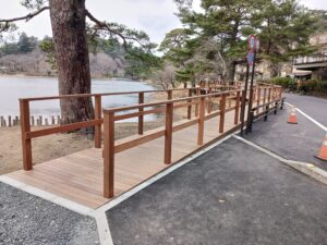 白河市公園　木道・木橋